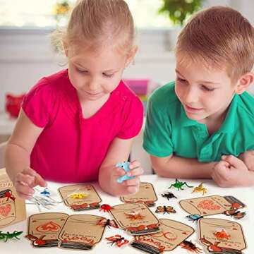 Valentines Day Cards for Kids - 36 Pack Love Bug Valentine Day Gifts for Kids & 12 Different Toy Bugs - Kids Valentines Day Cards Greeting Cards for Kids Classroom School Gifts Exchange Party Favors