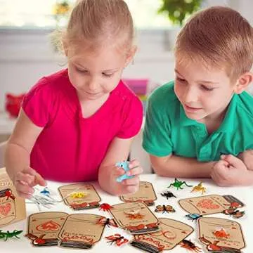 Valentines Day Cards for Kids - 36 Pack Love Bug Valentine Day Gifts for Kids & 12 Different Toy Bugs - Kids Valentines Day Cards Greeting Cards for Kids Classroom School Gifts Exchange Party Favors