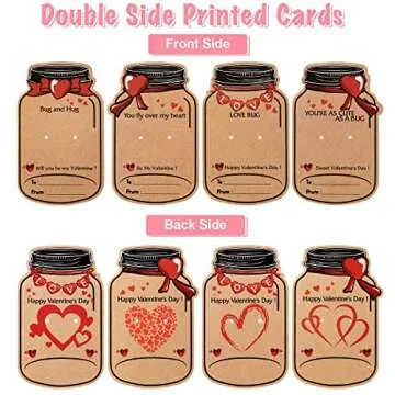 Valentines Day Cards for Kids - 36 Pack Love Bug Valentine Day Gifts for Kids & 12 Different Toy Bugs - Kids Valentines Day Cards Greeting Cards for Kids Classroom School Gifts Exchange Party Favors