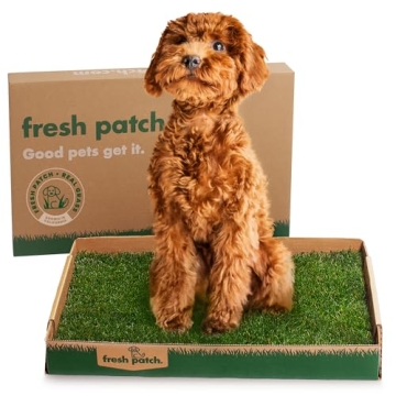 Fresh Patch Real Grass Patch for Dogs, Cats, and Small-Medium Pets Under 15 Pounds – Disposable Pe...