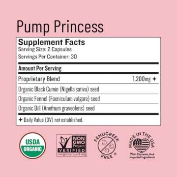 Legendairy Milk Pump Princess Lactation Supplement - Breastfeeding Supplements for Milk Supply Incre...