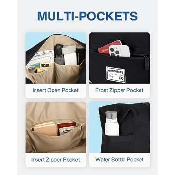 BAGSMART Travel Duffle Bag for Women | Multi Pockets Design