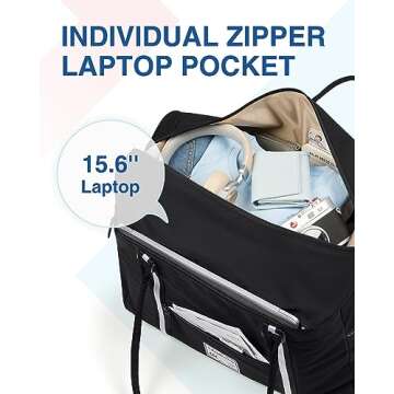 BAGSMART Travel Duffle Bag for Women | Multi Pockets Design