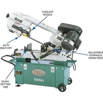 Grizzly Industrial G0561 1 HP Horizontal Bandsaw