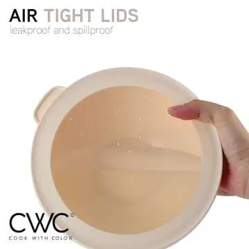 COOK WITH COLOR 12 Piece Mixing Bowls with Lids Set