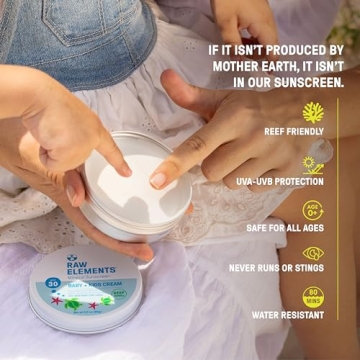 Raw Elements Baby & Kids SPF 30 Organic Sunscreen Tin