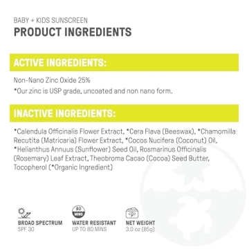 Raw Elements Baby & Kids SPF 30 Organic Sunscreen Tin
