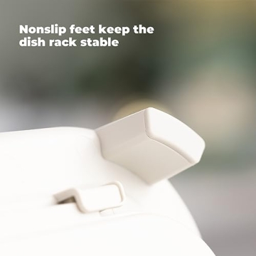 Zuutii Expandable Dish Drying Rack with Drainboard and Utensil Holder