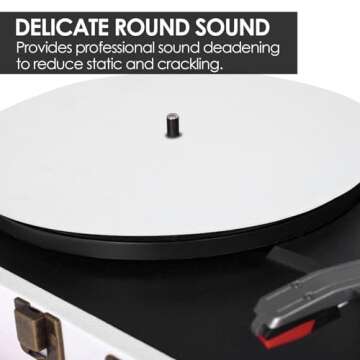 Turntable Platter Mat for Improved Sound & Performance