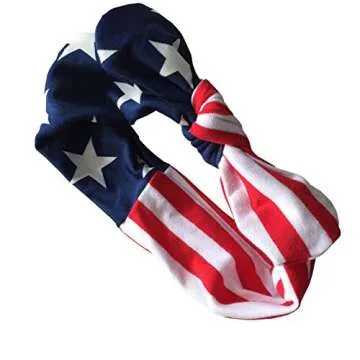 Adorable 4th of July Baby Girl Romper with Headband