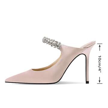 Elegant JiaBinji Women Heeled Mules for Special Occasions