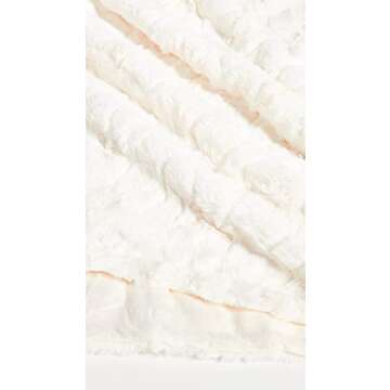 Shiraleah Faux Fur Throw - Luxurious Ivory Blanket