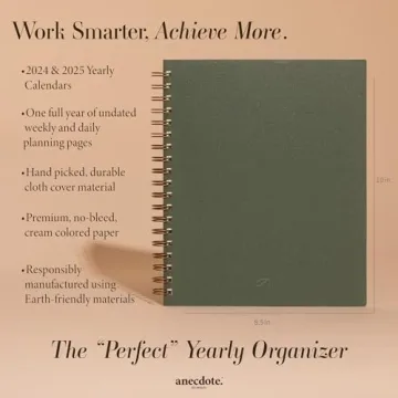 Anecdote 2025 Planner - Stylish A4 Daily Weekly Monthly Planner