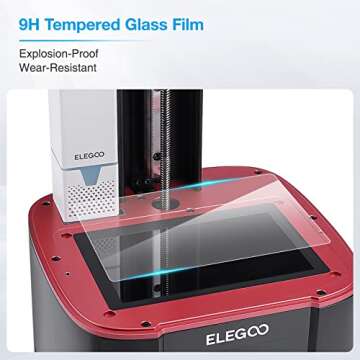 ELEGOO Mars 3 Pro Resin 3D Printer with 6.66 inch 4K Monochrome LCD Screen Odor Reduction Function Fast Printing and High Accuracy 143mm x 89mm x 175mm Large Printing Size