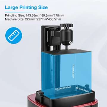 ELEGOO Mars 3 Pro Resin 3D Printer with 6.66 inch 4K Monochrome LCD Screen Odor Reduction Function Fast Printing and High Accuracy 143mm x 89mm x 175mm Large Printing Size