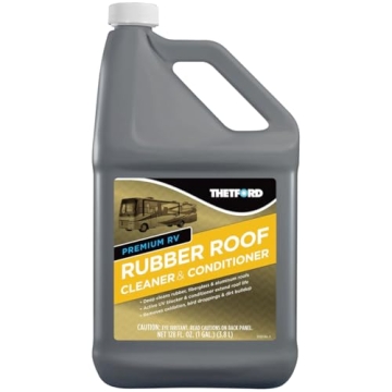 THETFORD Premium RV Rubber Roof Cleaner & Conditioner - Non-Toxic - Non-Abrasive - Biodegardable - 1...