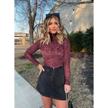 Miduo Velvet Cowl Neck Blouse for Stylish Women