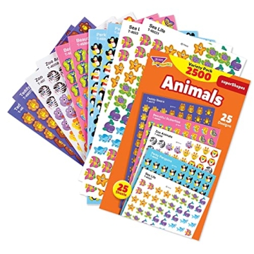 TREND Enterprises Animal Stickers Variety Pack 2500 ct