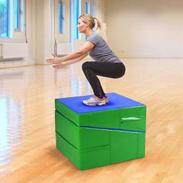 Giantex Incline Gymnastics Mat Wedge - Easy to Store & Clean for Active Kids Play