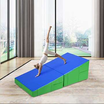 Giantex Incline Gymnastics Mat for Kids - Easy to Store