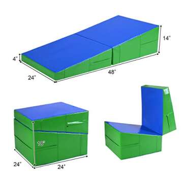 Giantex Incline Gymnastics Mat for Kids - Easy to Store