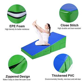 Giantex Incline Gymnastics Mat for Kids - Easy to Store