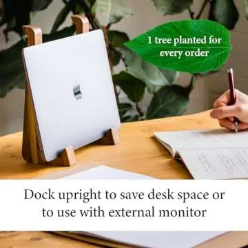 Mawazo Premium Wooden Laptop Stand for Stylish Ergonomics