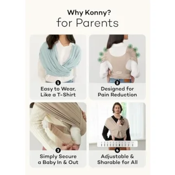Konny Baby Carrier Flex - Soft, Adjustable, and Comfortable