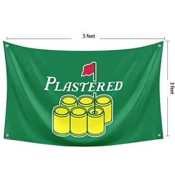 Probsin Plastered Flag Golf 3x5 Feet Banner,Funny Poster UV Resistance Fading & Durable Man Cave Wall Flag with Brass Grommets for College Dorm Room Decor