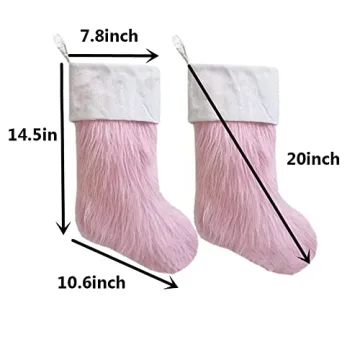 Charming MOONASE Pink Christmas Stockings for Your Holiday Charm