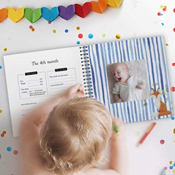 Pillow & Toast Baby's First Year Memory Book with Woodland Design