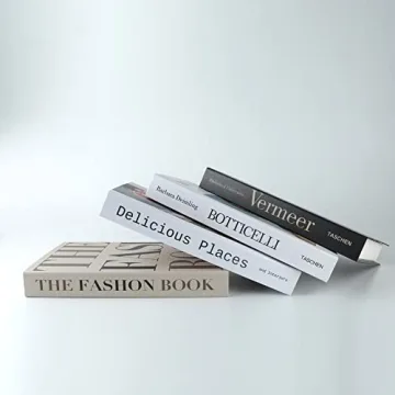 PTShadow 4 Pieces Folding Decorative Books for Home Decor, Black and White Bookshelf Decorations, Library Decorations, Coffee Table Decorations for Home Sweet Stacking Books