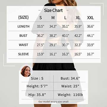 Shy Velvet Women's Casual Party Mini Dress Square Neck Short Bubble Sleeve A-line Loose Summer Dresses Black