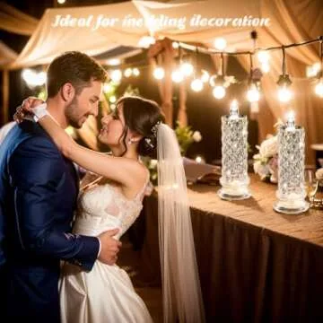 SupBri Rose Shadow LED Flameless Candles, 4PCS Romantic Battery Operated Candles Led Pillar Candles for Valentines Proposal Anniversary Wedding Christmas Decorations(White, D 2.5" x H 7.2")