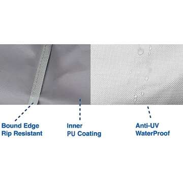 Simple Houseware Patio Chair Covers Waterproof 2 Pack, 39 x 32 x 29 Inches