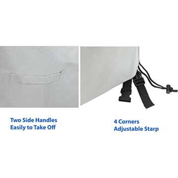 Simple Houseware Patio Chair Covers Waterproof 2 Pack, 39 x 32 x 29 Inches