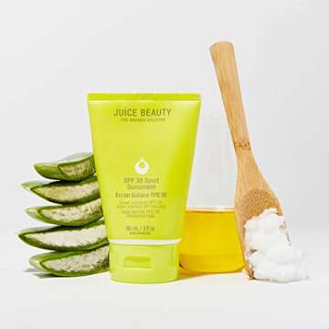 Juice Beauty SPF 30 Sport Sunscreen - 90 mL - Protects Against UVA/UVB Rays - Water + Sweat Resistant Up to 80 Minutes - All Ages + Skin Types - Vegan, Cruelty Free