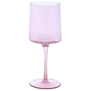 Karma Mid Century Wine Glass Lilac Set of Four - Timeless Elegance in a Glass