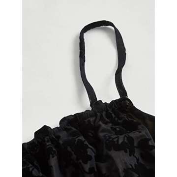 Milumia Women's Floral Print Ruched Cami Dress Spaghetti Strap Tie Front Bodycon Mini Dresses Black Small