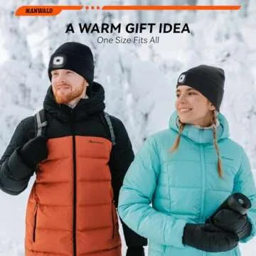 MANWALD LED Beanie Hat with Light for All Outdoor Activities
