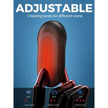 OCOOPA Rechargeable Hand Warmer 10000mAh,Portable Electric Hand Heater,Up to 15 Hours,USB Battery Operated Handwarmer for Camping,Hiking,Hunting,Golf,Warm Tech Gifts,Halo H01