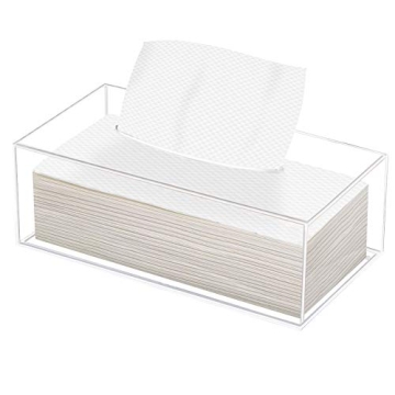 Stylish Phineoly Clear Acrylic Tissue Box Holder for Home Decor