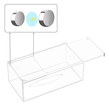 Phineoly Clear Acrylic Tissue Box Holder for Stylish Spaces