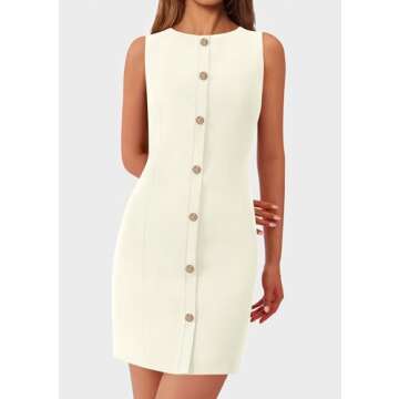 PRETTYGARDEN Women's Elegant Mini Work Dress for 2025