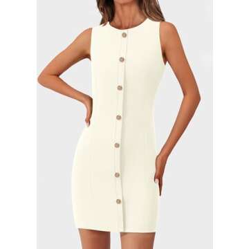 PRETTYGARDEN Women's Elegant Mini Work Dress for 2025