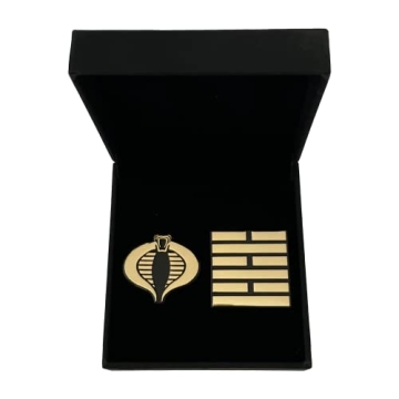 G.I. Joe x Arashikage 24K Gold Plated Pin Set for Collectors and Fans