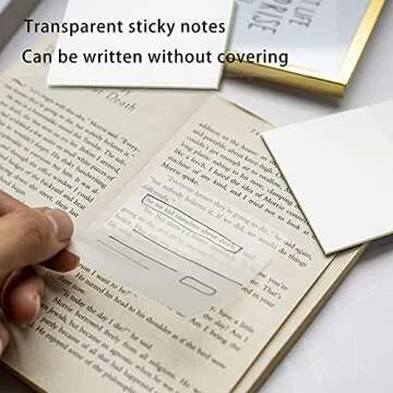 Stylish Transparent Sticky Note Pads for Effortless Organization