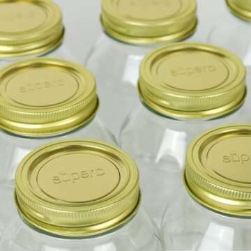 Superb Sealing Solutions Pint Caning Jars with Lids