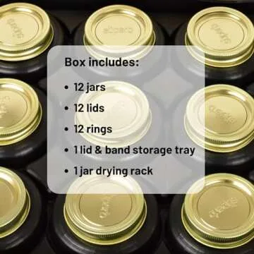 Superb Sealing Solutions Pint Caning Jars with Lids