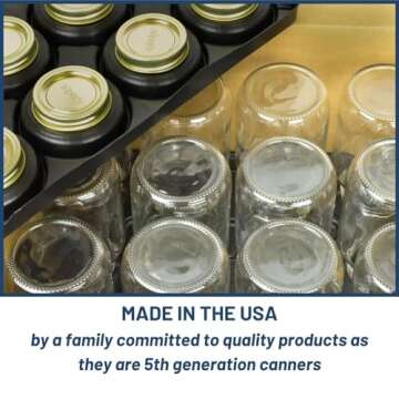 Superb Sealing Solutions Pint Caning Jars with Lids